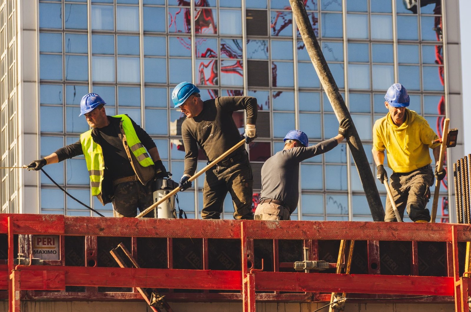 Construction site visitor